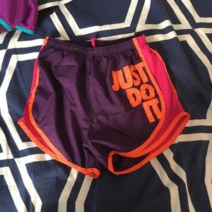 Purpleish Maroon Nike Running Shorts!
